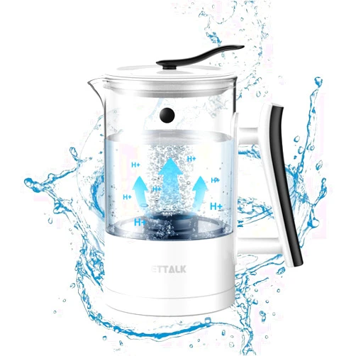 TINGOR Hydrogen Water Kettle, Hydrogen Water Pitcher, with SPE and PEM Concentrator Technology, Hydrogen Water Generator, Balanced PH Water, 7 Preset Temps, 12 Hour Constant Temperature