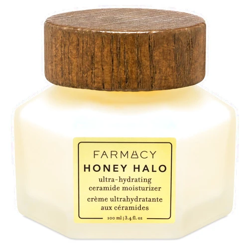 Farmacy Honey Halo Ceramide Face Moisturizer Cream - Hydrating Facial Lotion for Dry Skin (3.4 Ounce)