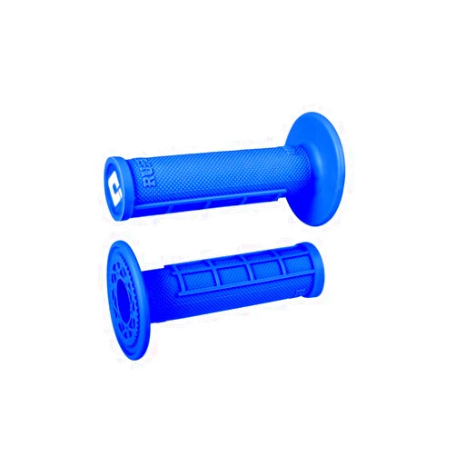 Old Dutch International Odi Motocross Single Ply Grips Half Waffle Blue Univ