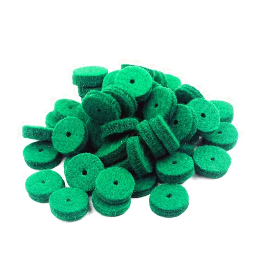 Alnicov 22MM Piano Felt Front Rail Regulating Punchings Green Keyboard Balance Washers Repair Parts Pack of 90