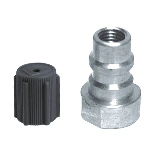 Interdynamics Certified A/C Pro Car Air Conditioner Adapter Valve, Retrofit Valve Adaptor Converts Refrigerant from R-12 to R-134A, Includes Dust Cap and Retrofit Label