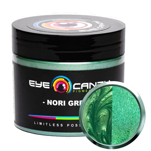 Eye Candy Premium Mica Powder Pigment “Nori Green” (50g) Multipurpose DIY Arts and Crafts Additive | Woodworking, Natural Bath Bombs, Resin, Paint, Epoxy, Soap, Nail Polish, Lip Balm (Nori Green, 50G)
