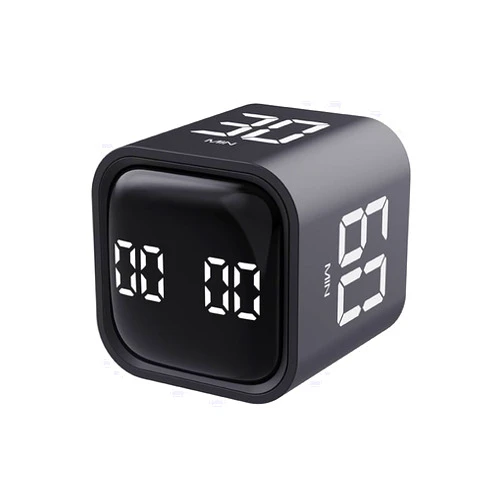 SuBsoL Cube Timer, Gravity Sensor Flip Timer, Electronic Timer Gravity Flip 5min/10min/30min/60min for Kids Study/Students/Office/Kitchen/Exercise
