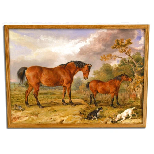 Generic Classic Horse Oil Painting Print Vintage Equestrian Wall Art Farmhouse Wall Decor Vintage Western Canvas Prints for Living Room, Office, or Study Farmhouse Decor(12