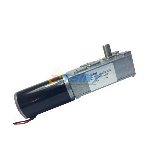 TSINY High Torque Electric 12V DC Gear Motor Reversible Low Speed 3 RPM with 8mm Out Shaft