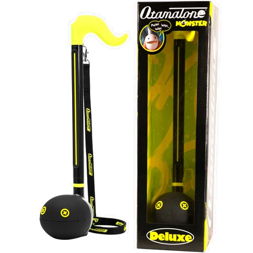 Otamatone Deluxe Electronic Musical Instrument for Adults Portable Synthesizer Digital Electric Music from Japan by Cube/Maywa Denki Cool Stuff Gifts, Monster (Lime Green/Black) [English Manual]