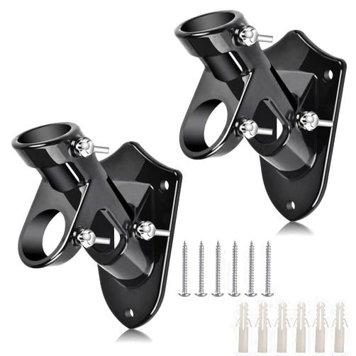 Haoridul Flag Pole Holder Bracket for House Outdoor, All Weather Flagpole Brackets, Heavy Duty Aluminum Mount - Stainless Steel Hardware - Strong and Rust Proof - 1