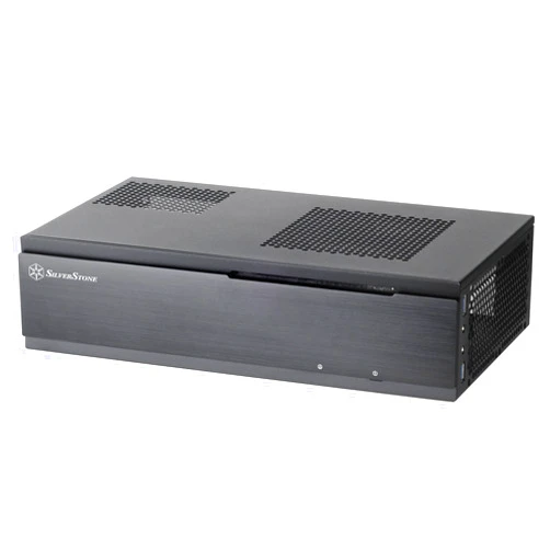 Silverstone Tek 0.8mm Steel Body Mini-ITX Media Center/HTPC Computer Case with Aluminum Front Panel ML06B