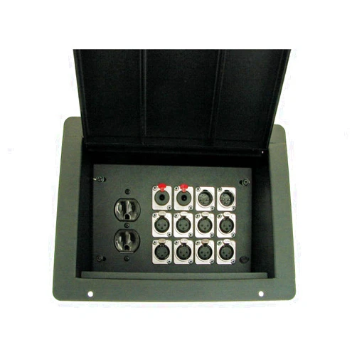 Pro-Craft ProCraft ProAudio Recessed Pocket Floor Box 1 AC Duplex 12 XLR/Channels Any Configuration Made in the USA