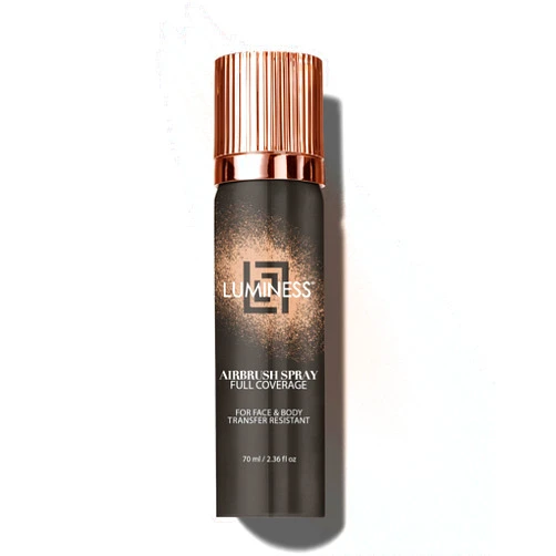 LUMINESS Spray Airbrush Foundation Makeup, Shade 010 - Lightweight, Full Coverage Foundation for Face, Neck & Body - Water-Based Concealer for Seamless Blending, Natural-Looking Finish, 2.36 fl oz
