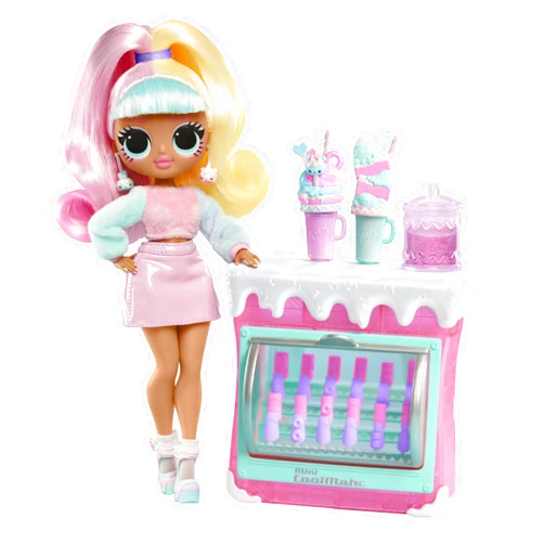 L.O.L. Surprise! LOL Surprise OMG Sweet Nails – Candylicious Sprinkles Shop with 15 Surprises, Including Real Nail Polish, Press On Nails, Sticker Sheets, Glitter, 1 Fashion Doll & more! – Great Gift for Kids Ages 4+