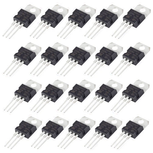 ACEIRMC 20pcs IC L7805CV Voltage Regulator Output 5 V 1.5 A Integrated Circuits L7805 Linear Positive Voltage Regulators TO-220 Three-Terminal Regulator Transistor 3Pin