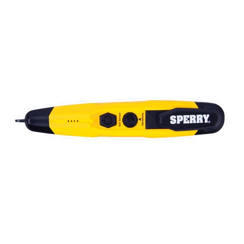 Sperry Instruments VD6509 Adjustable Non-Contact Detector with Flashlight, cETLus Listed, 1, 5 Clams/Master Voltage Tester, yellow