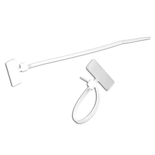 Morris 20364 Marker Nylon Cable Tie with 18-Pound Tensile Strength, 4-5/16-Inch Length, White, 100-Pack