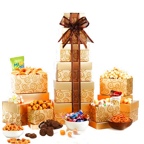Broadway Basketeers Happy Birthday Festive Gift Tower by Broadway Basketeers