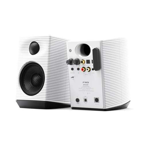 FiiO SP3 BT HiFi Bluetooth Active Desktop Speakers - 80W Stereo Computer Speakers and Home Music Sound System with AUX Audio/COAX/OPTICAL/Type-C/RCA (Bluetooth Black)