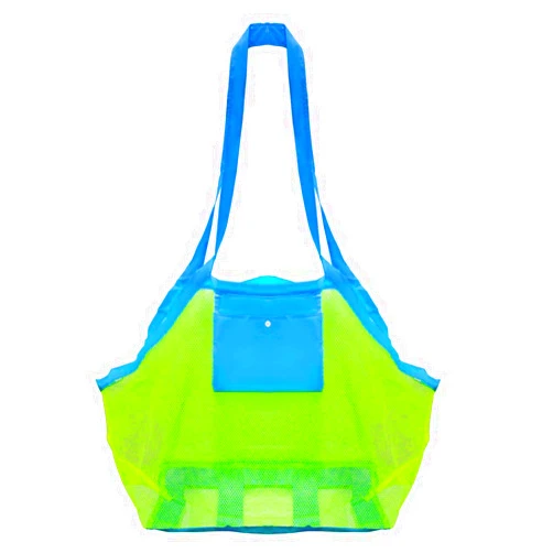 TTSAM Mesh Beach Toys Bag Extra Large Beach Bags and Totes Sand Tote Bag Storage Bags Children Toys Beach Toy Organizer Kids Sand Toys Collector Perfect for Holding Toys Stay Away from Sand Christmas Gift