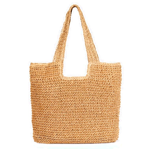 Sightor Straw Beach Bag, Women Tote Bag Woven Shoulder Bag, Handmade Large Summer Handbag Hobo Bag for Beach Picnic Vacation