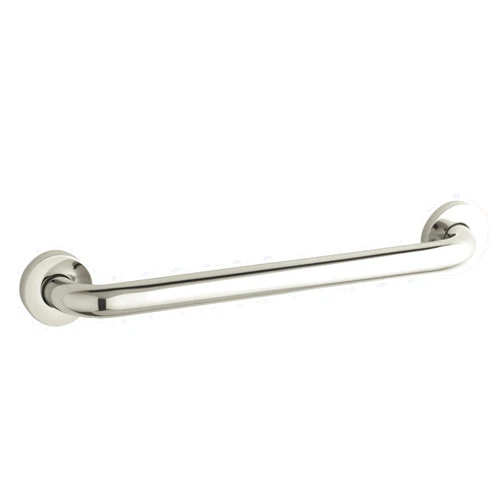 KOHLER K-14561-SN Contemporary 18-Inch Grab Bar, Vibrant Polished Nickel
