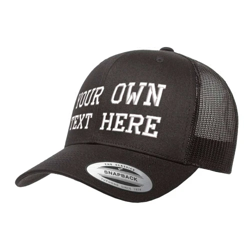 Love Sketches Custom hat Embroider Your own Text Yupoong Trucker Snapback Cap 6606 Mesh Back