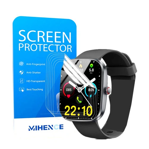 MIHENCE Screen Protector Compatible for Kuizil 1.91'' Smart Watch T70, HD Full Coverage TPU Protective Film for T70 1.91