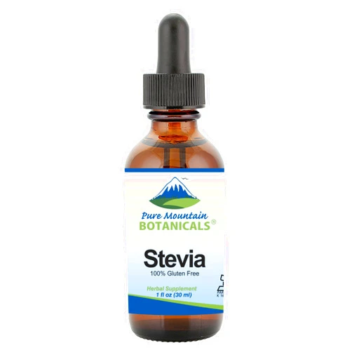 Pure Mountain Botanicals Liquid Stevia Drops - Natural Sweetener - Concentrated Sugar Free Substitute Diabetic Friendly Ideal for Keto Low Carb and Vegan Diet Great Addition to Weight Loss Program
