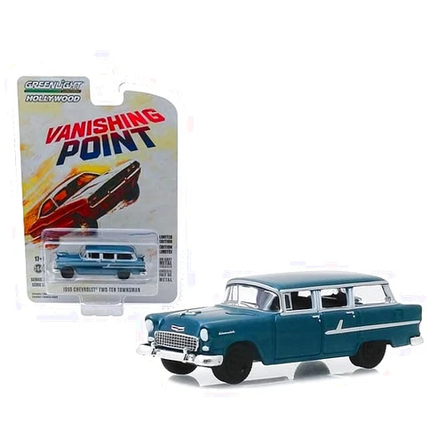 Greenlight New DIECAST Toys CAR Greenlight 1:64 Hollywood Series 24 - Vanishing Point (1971) - 1955 Car Two-Ten Townsman JUST Married (Blue) 44840-A