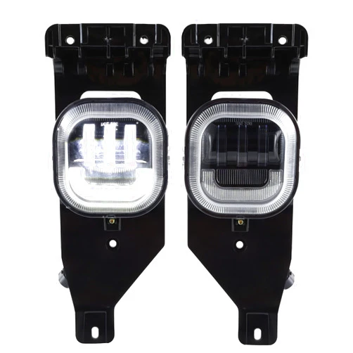 DRFG LED Fog Lights with DRL for 2005 2006 2007 Ford F250 F350 F450 F550 SUPER DUTY OEM Bumper Driving Fog Lamp Kit