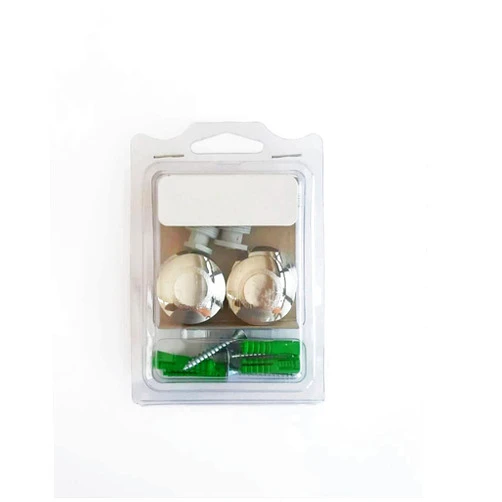 ChicFix Round Mirror Mounting Clips Set (4-Pack) Diam. 1-1/8