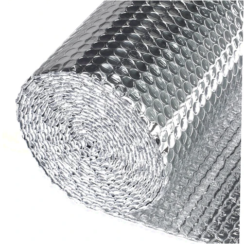 WochiTV Reflective Window Insulation Roll Film for Sun UV Ray Blocking, Privacy Heat Control Window Film, Insulation Double Side Aluminum Foil Bubble Sheet for Garage Door, RV, Roof (16