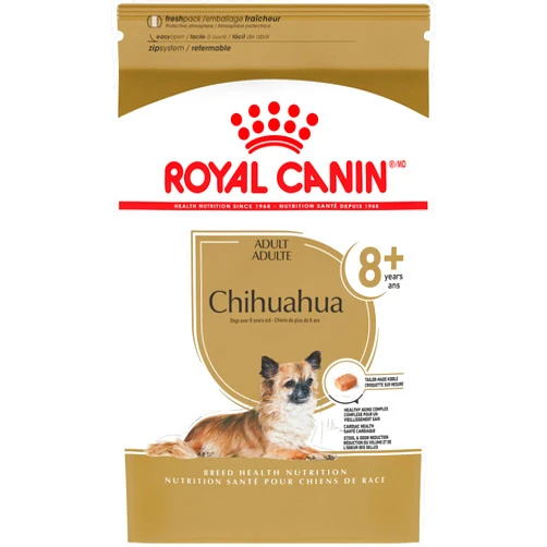 Royal Canin Breed Health Nutrition Chihuahua 8+ Adult Dry Dog Food, 2.5 lb bag