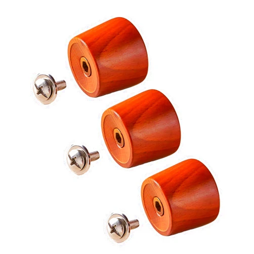 YSG Pot Lid Top Replacement Wood Knobs for Most Lids,Easy to Replace,Ideal Replacement for Old or Broken Knob, Set of 3