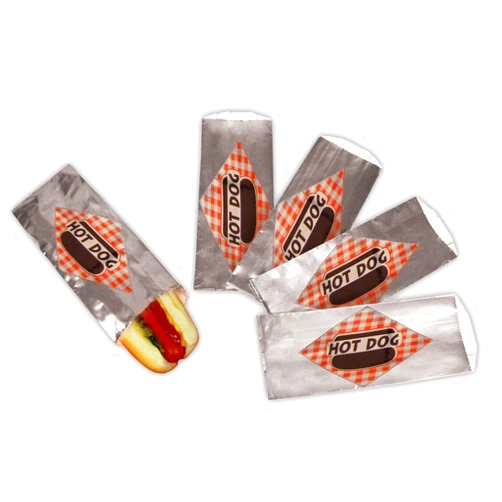 Paragon Hot Dog Standard Foil Bag (250 Bags Per Case)