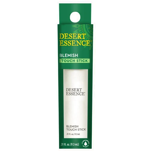 Desert Essence Organic Herbal Blemish Touch Stick with Natural Extracts & Essential Oils - .31 Fl Oz - Antiseptic Tea Tree Oil - Chamomile - Lavender - Palmarosa - Clear & Radiant Skin