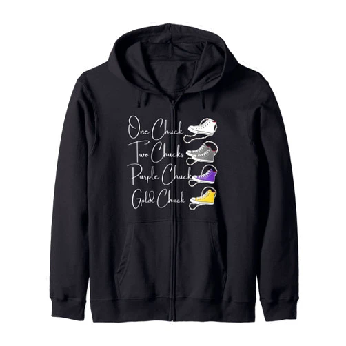 Chucks and Pearls Teachers Melanin Divine Nine Chucks and Pearls Divine Nine Black Girl Magic Purple Gold Zip Hoodie
