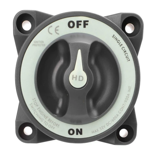 Keenso 600A Master Battery Power Cut Disconnect Switch Isolator, Single Circuit ON OFF IP66 3 Studs, Suitable for Wet Marine Environment, for RV, Boat with Features