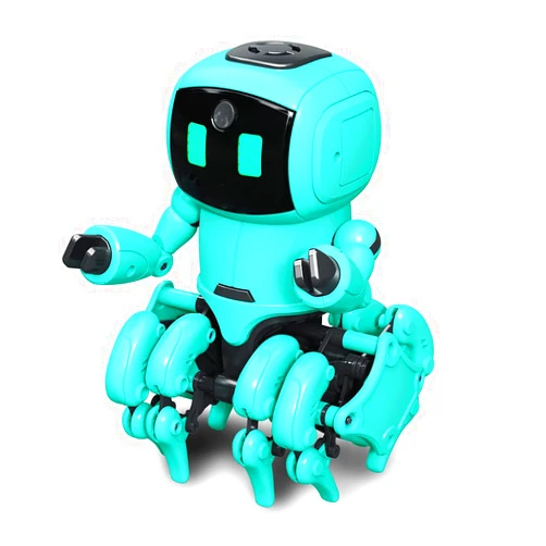 OWI Inc KikoRobot.962 | Do-It-Yourself Robot Kit with Infrared Sensor and Artificial Intelligence | Two Play Modes | Explore Using AI or Follow-Me Mode Using I/R | 192 Piece Kit