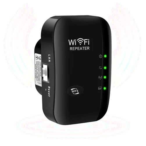 COOPOY WiFi Extender,2024 Upgrade COOPOY Generation WiFi Booster,Covers Up to 3000 Sq.ft and 35 Devices,Internet Booster with Ethernet Port,WiFi Range Extender,Alexa Compatible (Black)