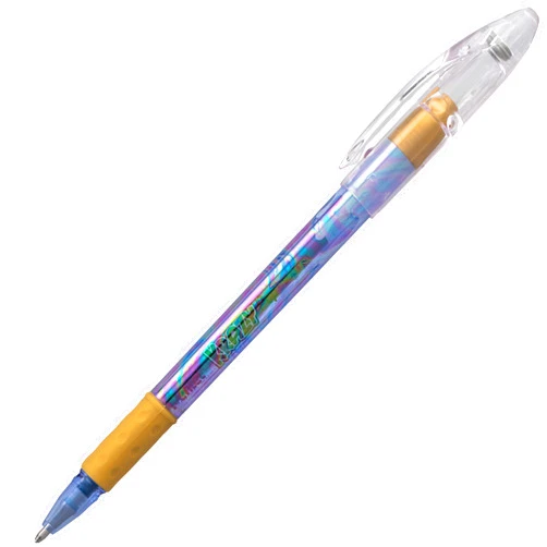 Pentel Krazy Pop Iridescent Gel Pen, (1.0mm) Bold line, Blue & Gold Ink (K91-DXC)