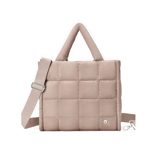 WESTBRONCO Puffer Crossbody Bags for Women Quilted Tote Bag Puffy Weekender Overnight Bag Nylon Shoulder Handbag