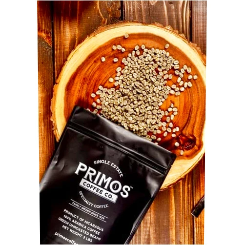 Primos Coffee Co. 3 Lb, Single Origin Unroasted Green Coffee Beans, Specialty Grade From Single Nicaraguan Estate, Direct Trade (Caturra Varietal)