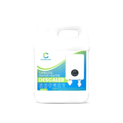 Clearflow Solutions Tankless Water Heater Descaler - Premium Descaler for Tankless Water Heater Systems, Restores Heating Efficiency, Nontoxic, Biodegradable, Made in USA! 32 Ounce (Quart)
