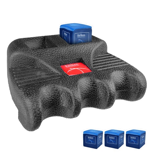 WaLiken Pool Cue Holder For Table, 2/3/4 Cue Claw, Portable Cue Stick Holder, Billiard Cue Racks with Chalk Holder (3 Cue)