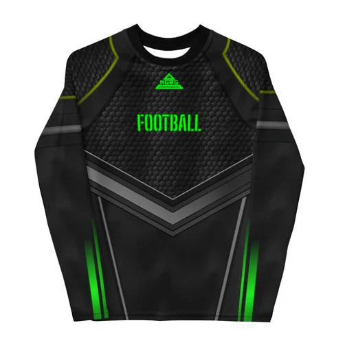 Generic Gridiron Gladiator Football Compression Shirt - Green