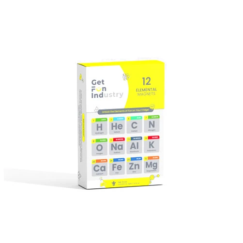 GET FUN INDUSTRY- Fun Science Gifts - Chemistry Gifts, Periodic table Elements Funny Fridge Magnets for Refrigerator or Whiteboard.