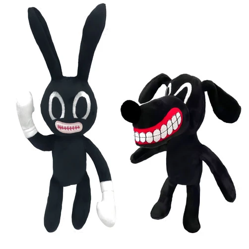 POPRORE Siren Head Plush Toys Cartoon Dog Cartoon Cat Cartoon Rabbit Plush Toys Halloween Christmas Horror Plush Toy for Home Party Gift Birthday Toy (Rabbit&Dog)