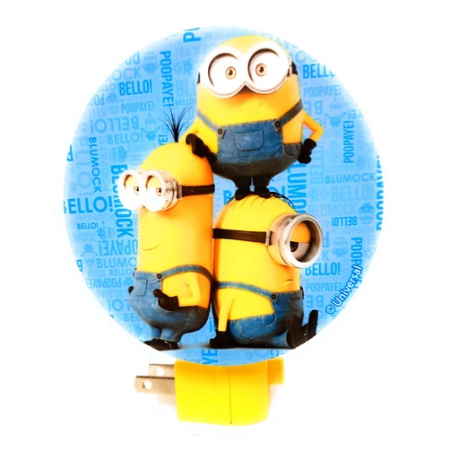 Greenbrier International Despicable Me LED Wall Plug in Night Light for Kids