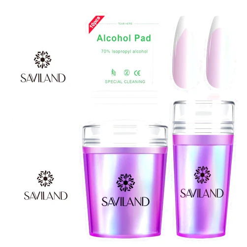 Saviland French Tip Nail Stamp – 5PCS Purple Radium Jelly Stamper Nail Art Stamper Kit, Long & Short Clear Silicone Nail Stamping with Scrapers Nail Stamp for French Manicure