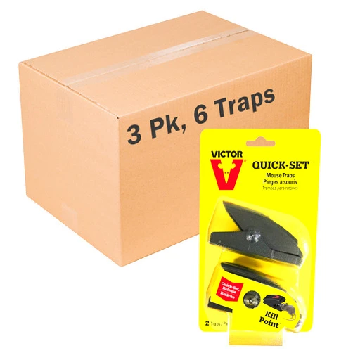 Victor M137-3A Quick-Set Mouse Traps, 6 Traps