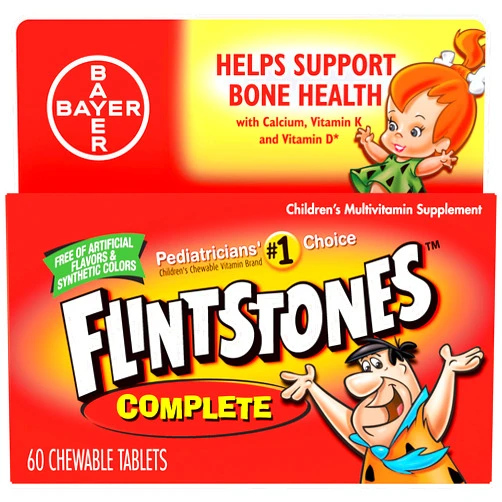 Flintstones Vitamins Flintstones Complet Size 60s Flintstones Complete Childrens Multivitamin Supplement Chewable Tabs 60ct